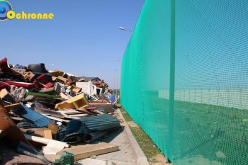 Siatki Włodawa - Siatka zabezpieczająca przed wiatrem na wysypisko i sortownię śmieci dla terenów Włodawy